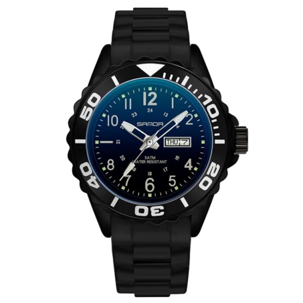 SANDA 1053 Black SANDA 1053 Women's Analog Water Resist Watch