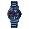 SANDA 1057 Blue SANDA 1057 Fashion Creative Rotating Wheel Dial Casual Men's Watch