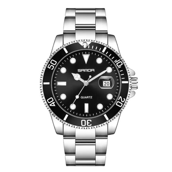SANDA 1099 Black SANDA 1099 Quartz Analog Casual Business Stainless Steel Watch for Men