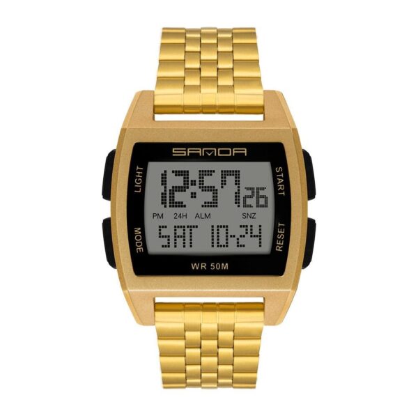 SANDA 2002 Digital Square Dial Sport Water Proof Watch for Men
