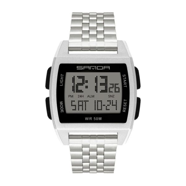 SANDA 2002 Digital Square Dial Sport Water Proof Watch for Men