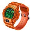 SANDA 2017 Orange SANDA 2017 Digital Fashion Sports Outdoor 5 ATM Water Proof Men's Watch