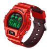 SANDA 2017 Red SANDA 2017 Digital Fashion Sports Outdoor 5 ATM Water Proof Men's Watch