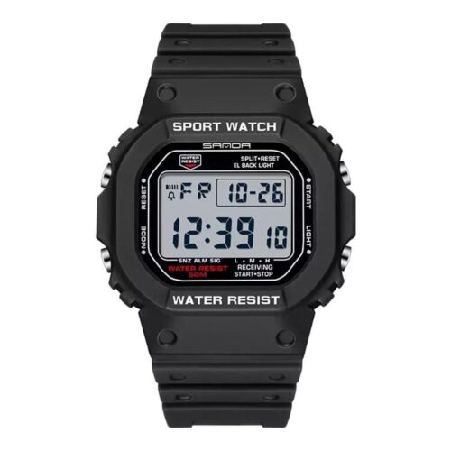 SANDA 2107 Digital Sport Square Water Proof Watch for Men