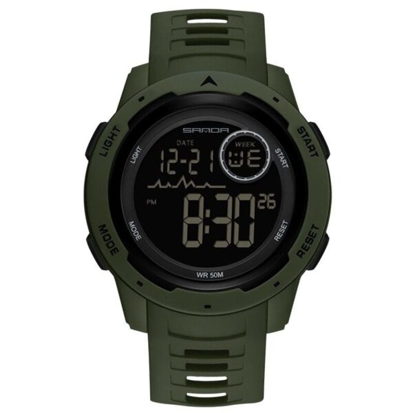 SANDA 2125 Digital Running Military Sports 5 ATM Water Proof Watch for Men