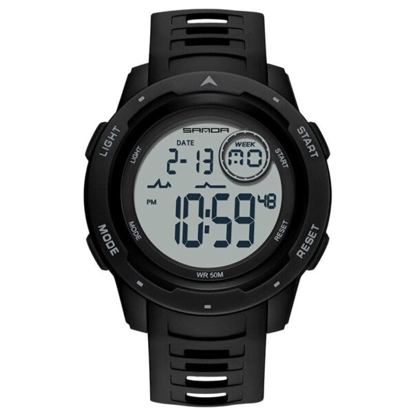 SANDA 2125 Digital Running Military Sports 5 ATM Water Proof Watch for Men