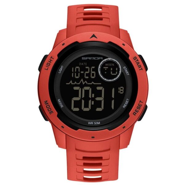 SANDA 2125 Digital Running Military Sports 5 ATM Water Proof Watch for Men