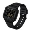 SANDA 2129 Black SANDA 2129 Digital Square Sports Casual Water Proof Watch for Men