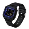 SANDA 2129 Blue SANDA 2129 Digital Square Sports Casual Water Proof Watch for Men