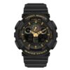 SANDA 3111 Black Gold SANDA 3111 Digital Quartz Analog Dual Time Water Proof Sports Military Watch for Men