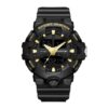 SANDA 3130 Black Gold SANDA 3130 Quartz Dual Time Analog Digital Sport Casual Water Proof Men's Watch