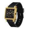 SANDA 3208 Black Gold SANDA 3208 Quartz Analog Rectangular Luxury Elegant Casual Ladies Women's Watch