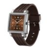 SANDA 3208 Coffee SANDA 3208 Quartz Analog Rectangular Luxury Elegant Casual Ladies Women's Watch