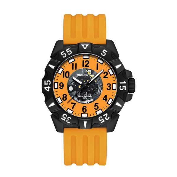 SANDA 3209 Orange SANDA 3209 Quartz Analog Luxury Casual Water Proof Watch for Men