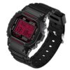SANDA 329 Red SANDA 329 Digital Casual Sport Classic Square Face Watch for Men