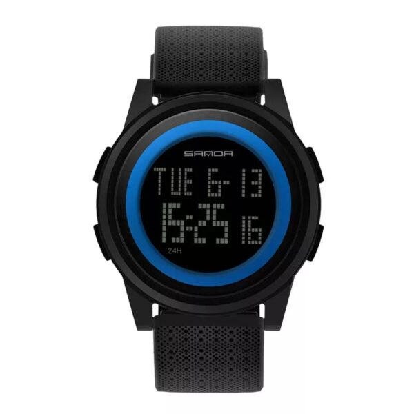 SANDA 337 Black Blue SANDA 337 Digital Sports Running Men's Watch