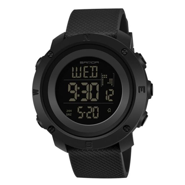 SANDA 361 Digital Sports Casual Fashion Resin Strap Men's Watch