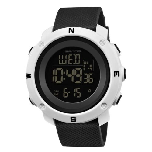 SANDA 361 Digital Sports Casual Fashion Resin Strap Men's Watch