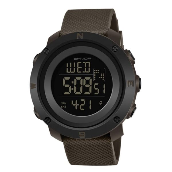 SANDA 361 Digital Sports Casual Fashion Resin Strap Men's Watch
