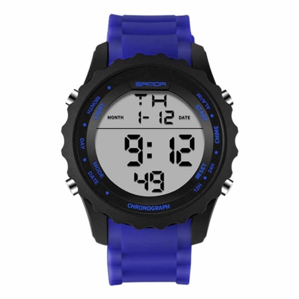 SANDA 369 Blue SANDA 369 Digital Sports Running Military Casual Watch for Men