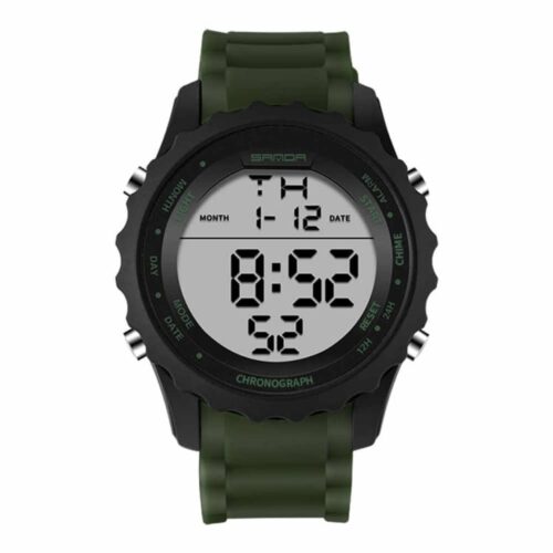 SANDA 369 Digital Sports Running Military Casual Watch for Men