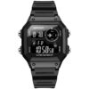 SANDA 418 Black SANDA 418 Digital Sport Classic Square Face Water Proof Men's Watch