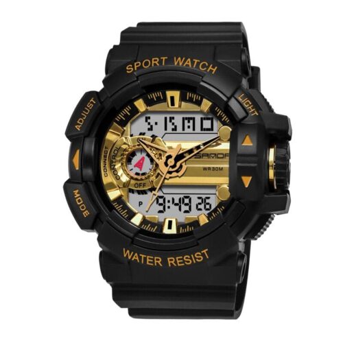 SANDA 599 Digital Analog Dual Time Outdoor Sports Military Watch for Men