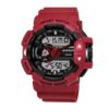 SANDA 599 Red SANDA 599 Digital Analog Dual Time Outdoor Sports Military Watch for Men
