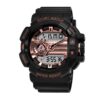 SANDA 599 Rose Gold SANDA 599 Digital Analog Dual Time Outdoor Sports Military Watch for Men