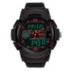 SANDA 6002 Digital Analog Dual Time Sports Military Water Proof Watch for Men