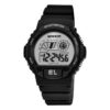 SANDA 6004 Black Silver SANDA 6004 Digital Sport Outdoor Casual Water Proof Watch for Men