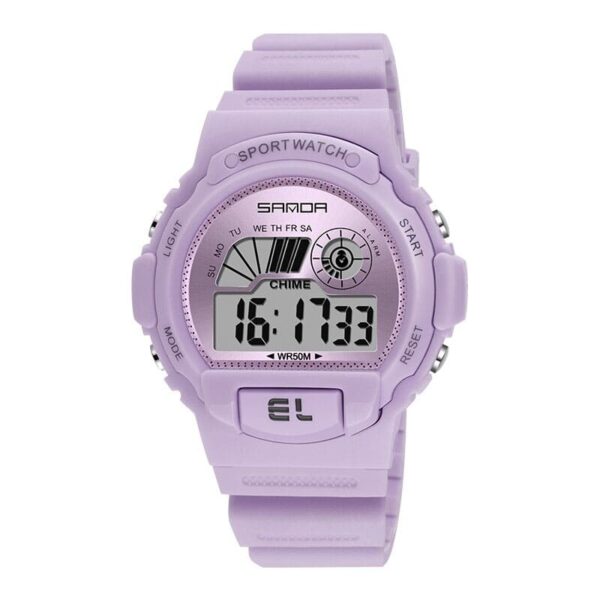 SANDA 6004 Purple SANDA 6004 Digital Sport Outdoor Casual Water Proof Watch for Men