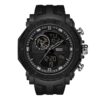 SANDA 6012 Black SANDA 6012 Digital Quartz Analog Dual Time Sports Army Water Proof Men's Watch