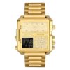 SANDA 6023 Digital Quartz Analog Dual Time Casual Square Big Dial Men's Watch