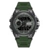 SANDA 6092 Army Green SANDA 6092 Digital Quartz Analog Dual Watch Military Sports Water Proof Watch for Men