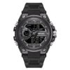 SANDA 6092 Black SANDA 6092 Digital Quartz Analog Dual Watch Military Sports Water Proof Watch for Men