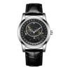 SANDA 7001 Analog Quartz Automatic Mechanical Luxury Casual Genuine Leather Strap Men's Watch