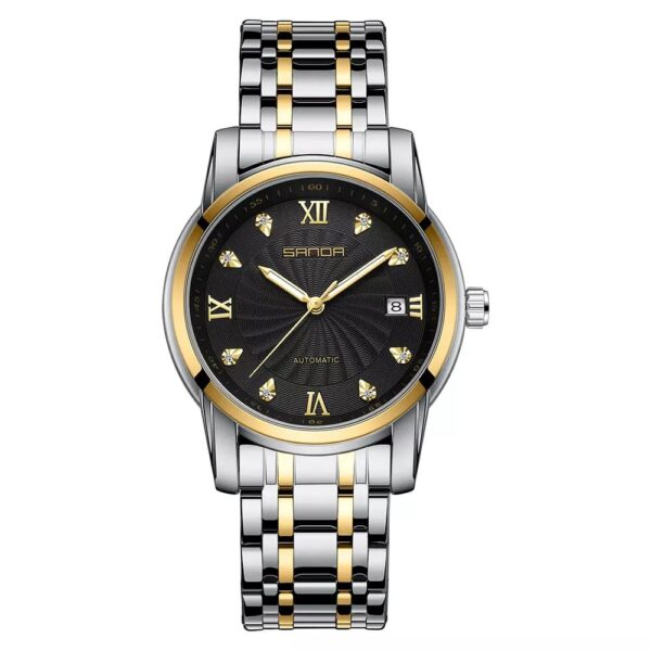 SANDA 7007 Analog Quartz Automatic Casual Business Stainless Steel Strap Men's Watch