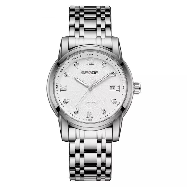 SANDA 7007 Analog Quartz Automatic Casual Business Stainless Steel Strap Men's Watch