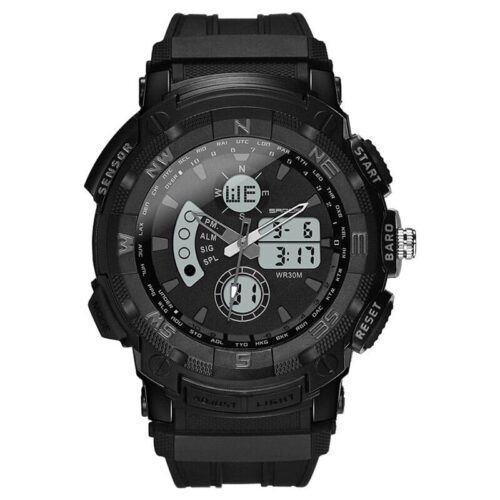 SANDA 775 Casual Analog Digital Quartz Dual Time Watch for Men