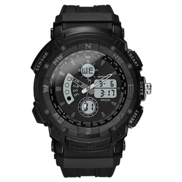 SANDA 775 Casual Analog Digital Quartz Dual Time Watch for Men