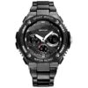 SANDA 783 Black SANDA 783 Quartz Digital Dual Time Casual Business Watch for Men