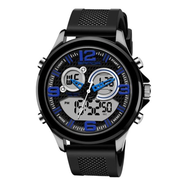 SANDA 793 Blue SANDA 793 Quartz Analog Digital Dual Time Casual Men's Watch