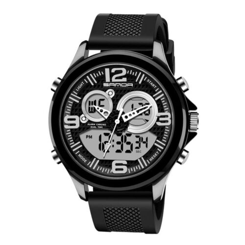 SANDA 793 Quartz Analog Digital Dual Time Casual Men's Watch
