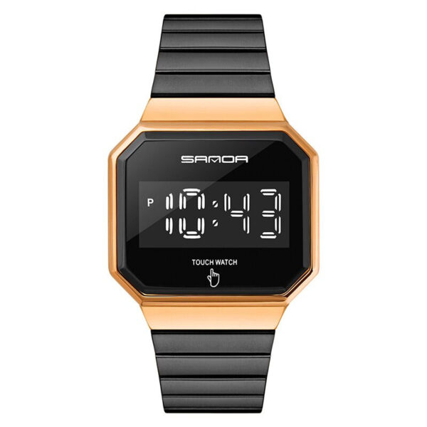 SANDA 8001 Rose Gold SANDA 8001 Digital Causal Touch Screen Water Proof Watch for Men
