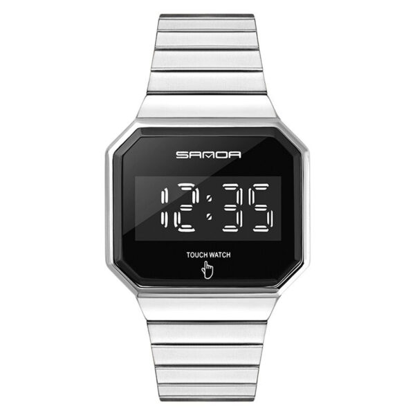 SANDA 8001 Silver SANDA 8001 Digital Causal Touch Screen Water Proof Watch for Men