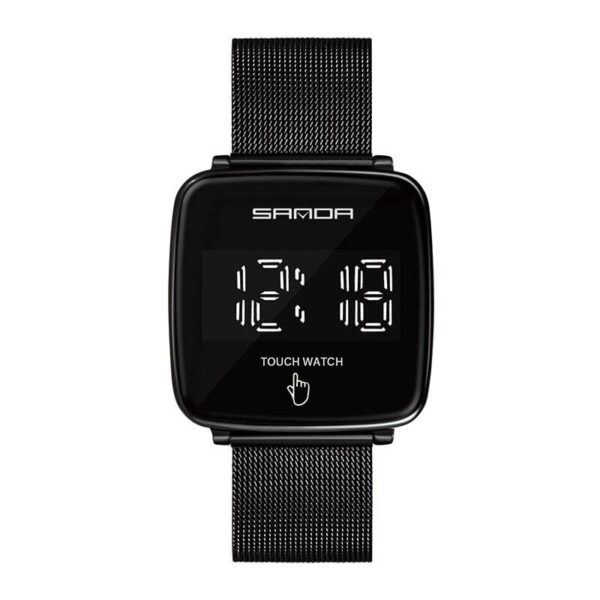 SANDA 8009 Black SANDA 8009 Digital Square Touch Screen Fashion Casual Watch for Women