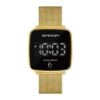 SANDA 8009 Gold SANDA 8009 Digital Square Touch Screen Fashion Casual Watch for Women