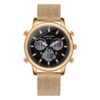 SANDA 803 Rose Gold SANDA 803 Quartz Analog Digital Dual Time 5 ATM Water Proof Watch for Men