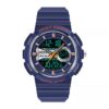sanda 6073 blue SANDA 6073 Digital Analog Quartz Dual Time Sports Casual Water Proof Watch for Women